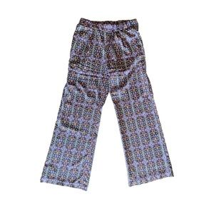 WAYF High Waisted Wide Leg Soft Flowy Pants with Elastic Waist - Large